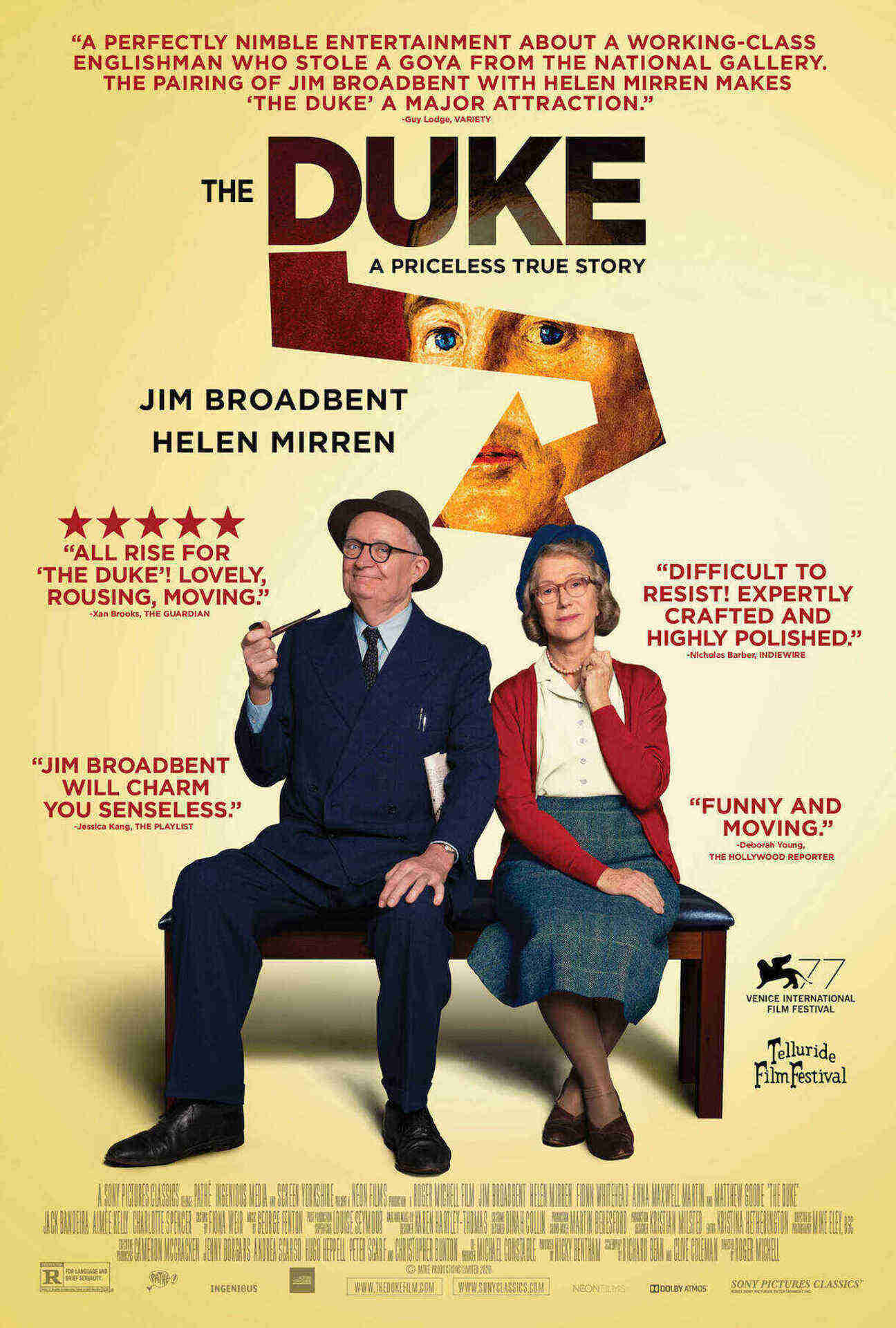 Theatrical poster for The Duke. Courtesy of Sony Pictures Classics.