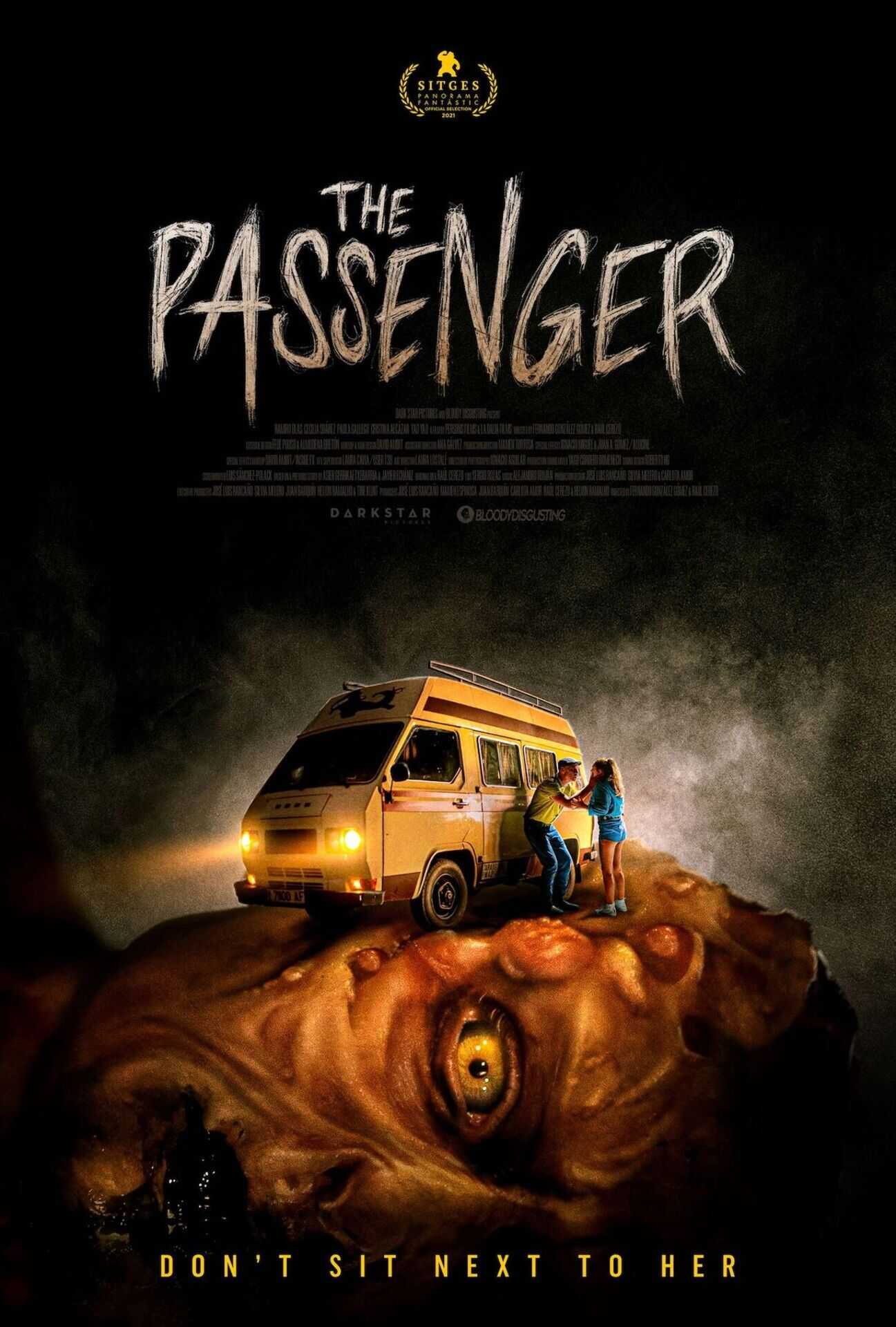 Theatrical poster for The Passenger. Courtesy of Dark Star Pictures and Bloody Disgusting.