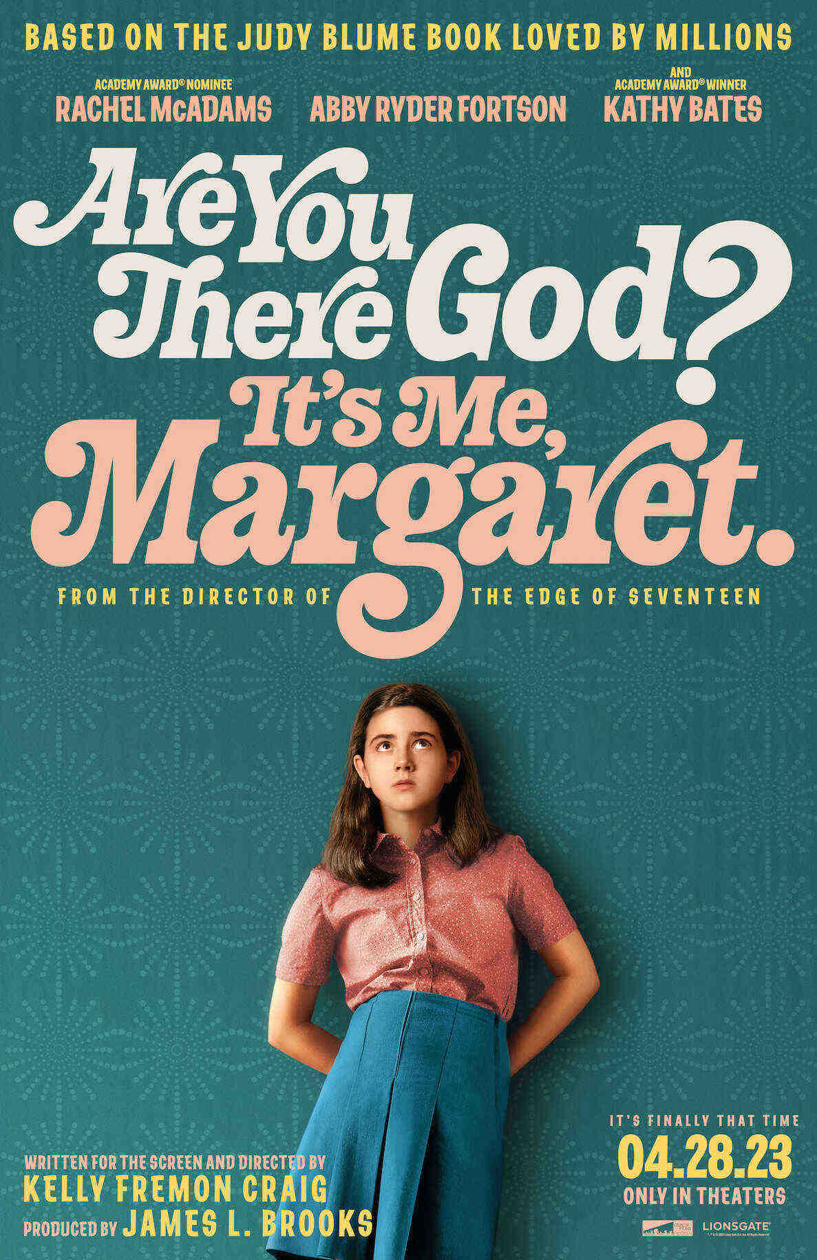 Theatrical poster for Are You There God? It's Me, Margaret. Courtesy of Lionsgate.
