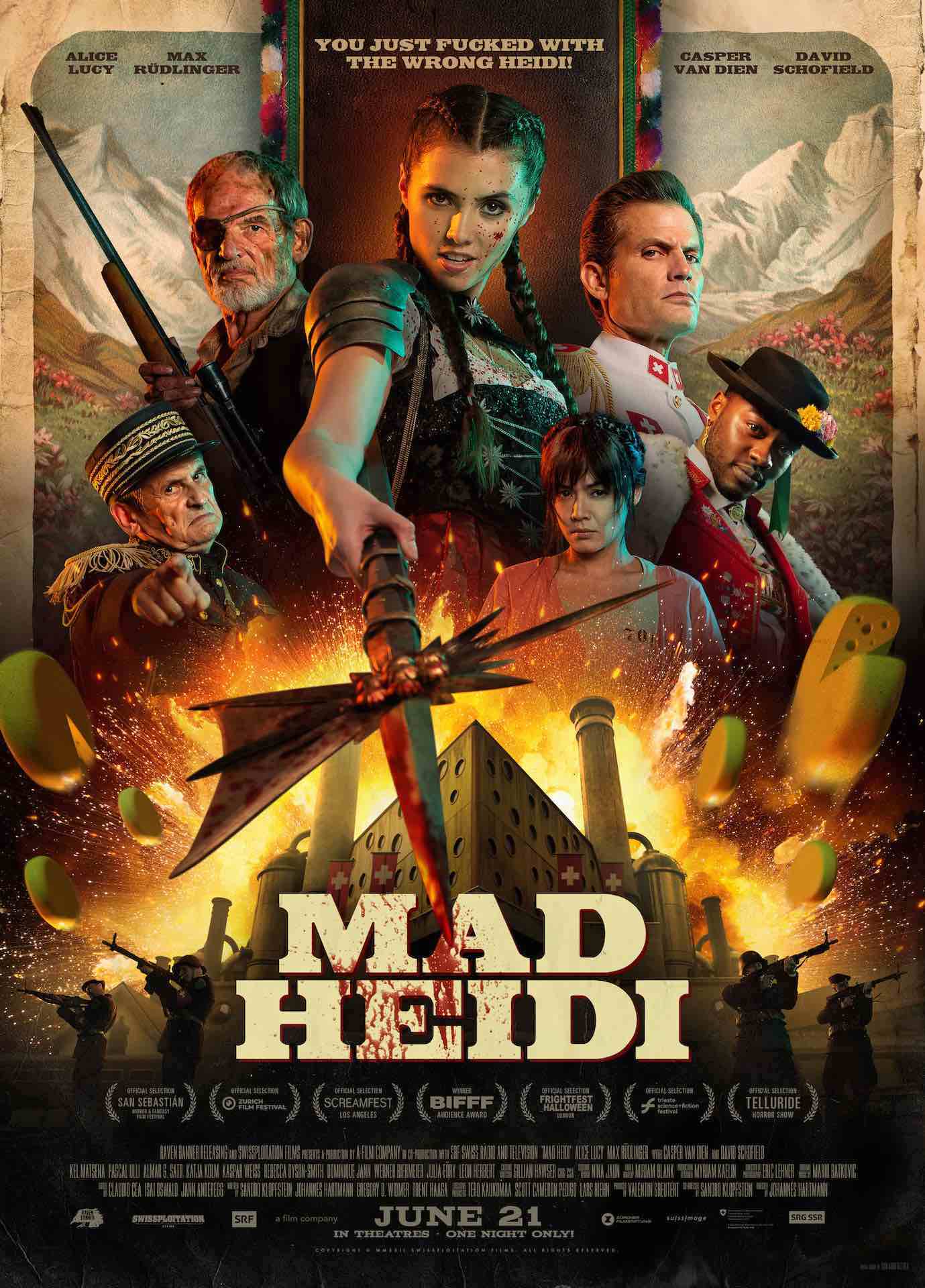 Theatrical poster for Mad Heidi.