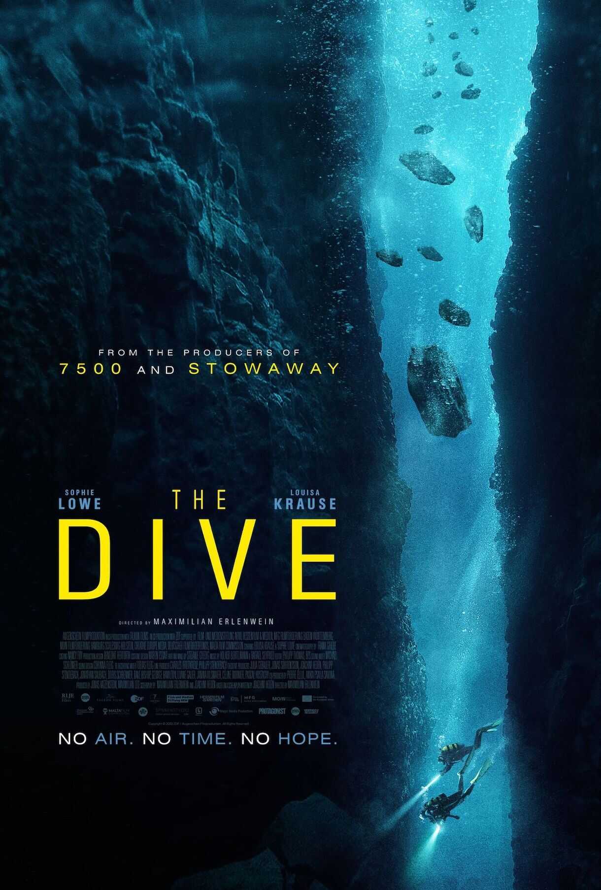 THEATRICAL POSTER FOR THE DIVE. COURTESY OF RLJE FILMS.