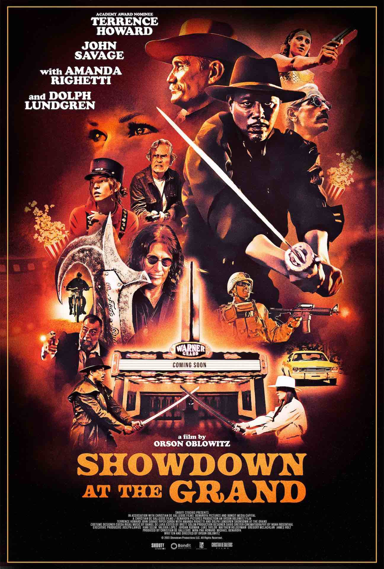 THEATRICAL POSTER FOR SHOWDOWN AT THE GRAND.