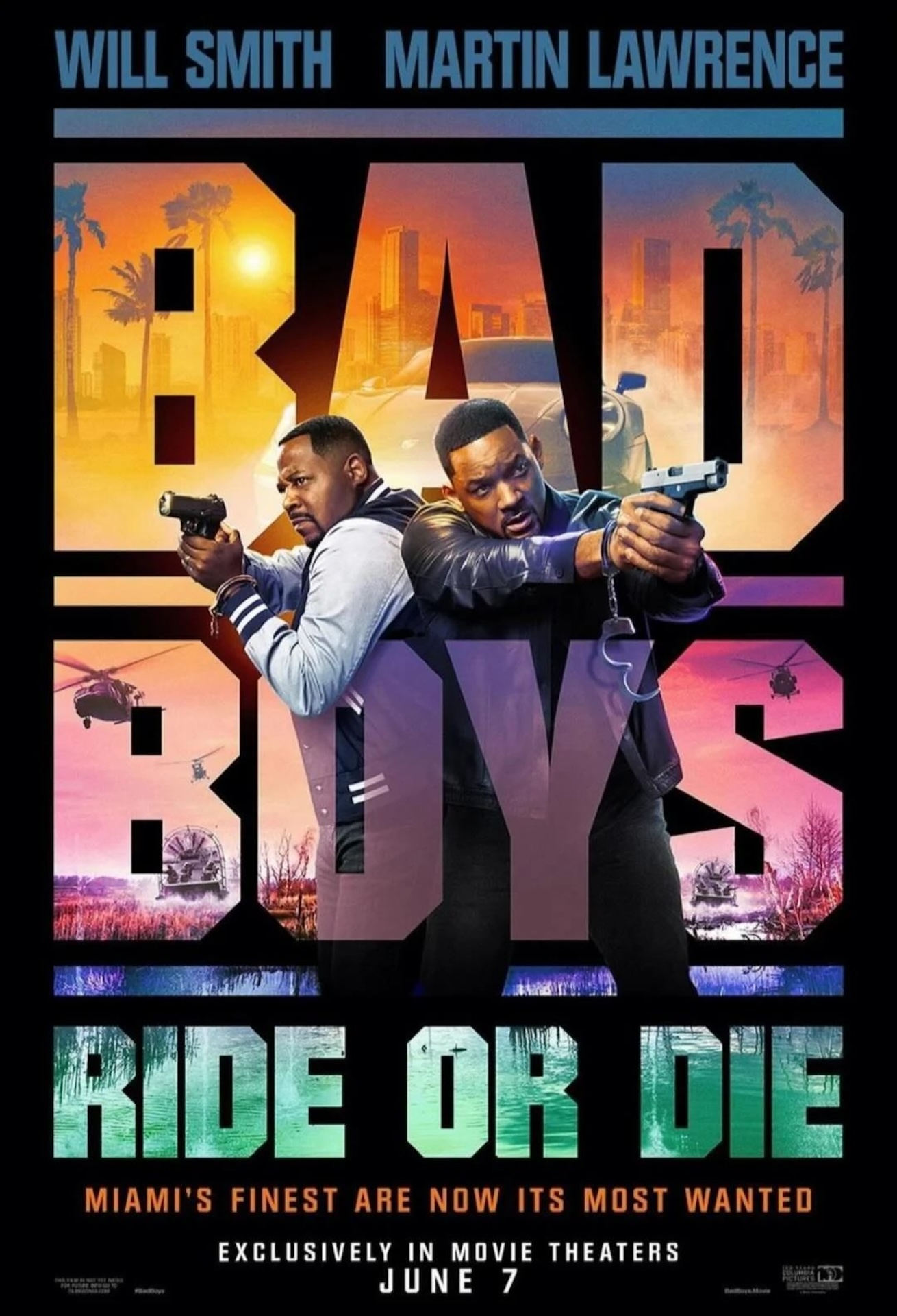 Theatrical poster for Bad Boys: Ride or Die. Image courtesy of Columbia Pictures.