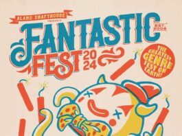 Official poster for Fantastic Fest 2024. Artwork by Chris Bilheimer.