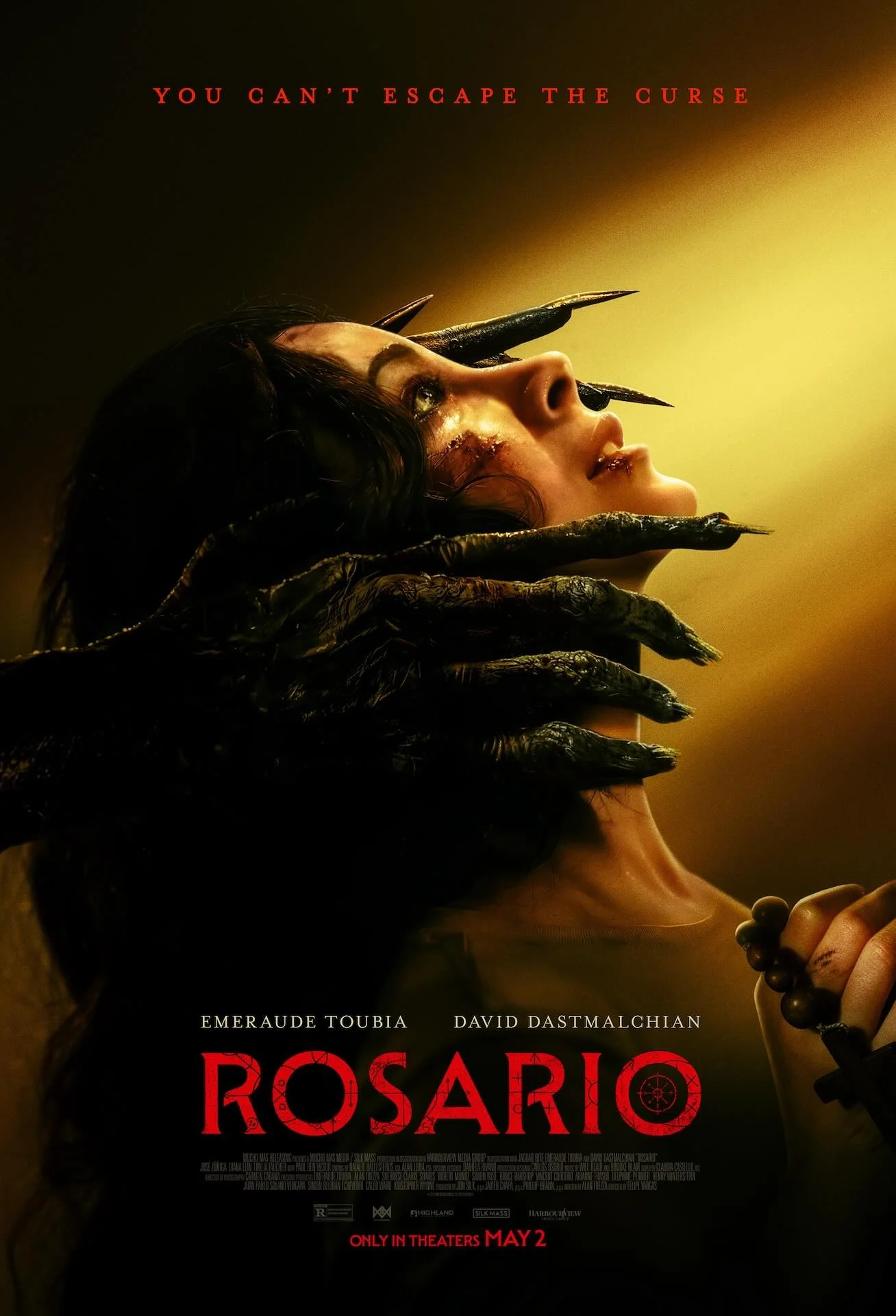 Theatrical poster for Rosario. Image courtesy of Mucho Mas Releasing