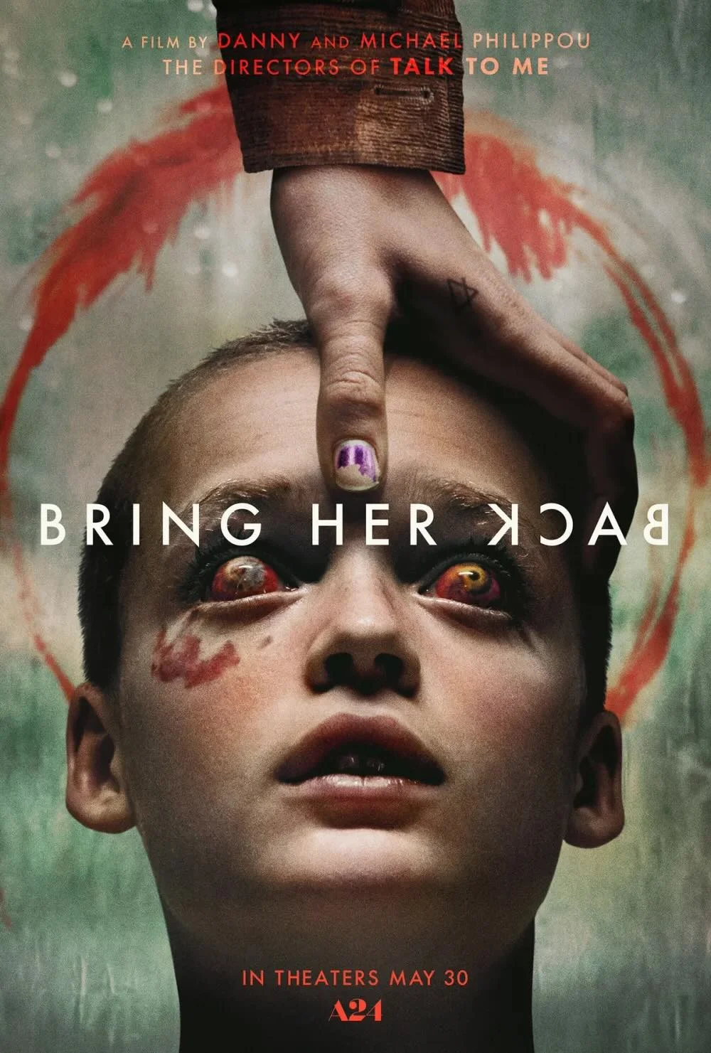 Key art for Bring Her Back, directed by Danny Phillipou and Michael Phillipou. Image courtesty of A24.