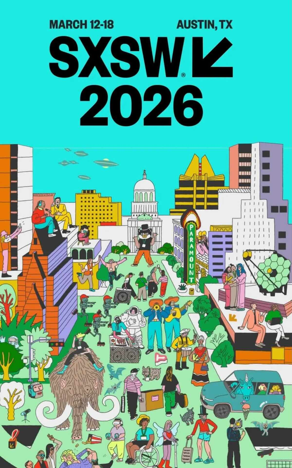 Poster art for SXSW 2026